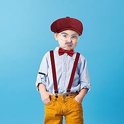 JcHrmers 7 PCS 100 Days of School Old Man Costume
