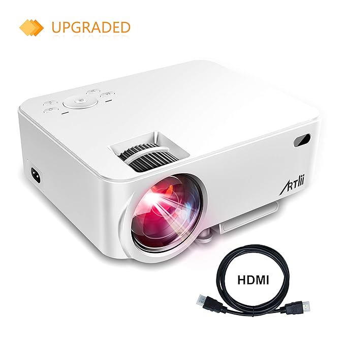 Artlii Mini Proyector 2000 lúmenes, Proyector Portátil, Proyector ...