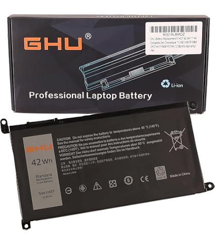 Amazon.com: GHU 51KD7 Laptop Battery 42Wh Replacement for Dell