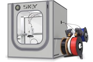 Bambu Lab A1 3D Printer Enclosure with LED Light, Hygrothermograph Fireproof Dustproof Tent Constant Temperature Protective C