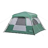 Amazon Basics Instant Camping Tent with Rainfly, Weather-Resistant, Quick Setup