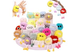 24 Pcs Party Favors Keychains,Keychain Valentines Day Gifts Classroom Goodie Bags Pinata Classroom Prizes Elementary Carnival