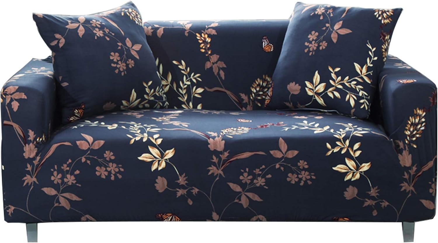 Eunzel Stretch Sofa Covers,Loveseat Slipcovers with Elastic Bottom,Slip Resistant Furniture Protector(Loveseat,Navy): Home & Kitchen