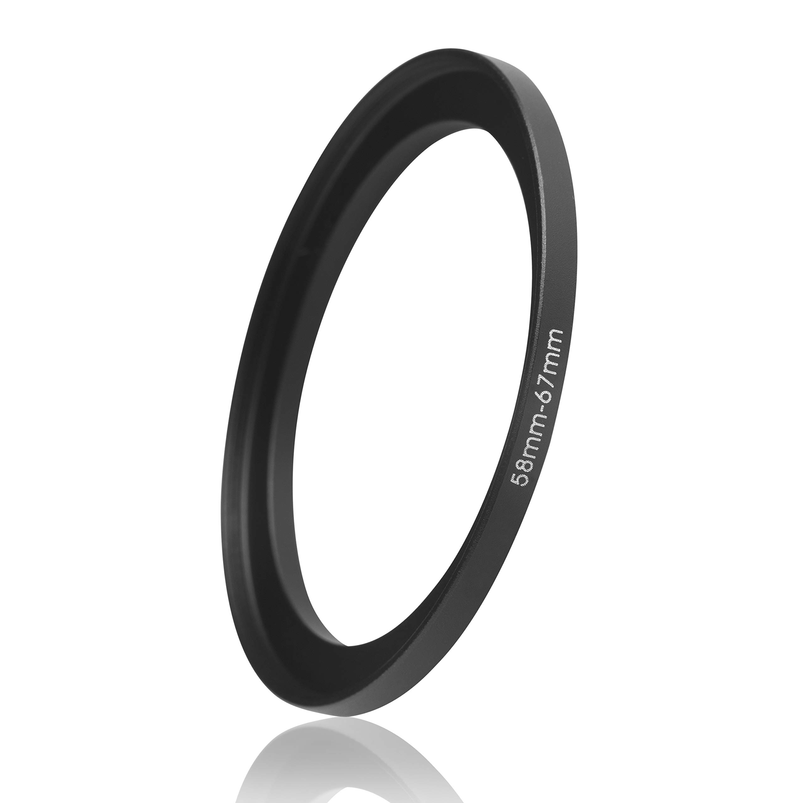 Ares Foto® Step-Up Lens Adapter Ring for Filters, Made of CNC Machined Metal with Matte Black Electroplated Finish (58mm – 67mm)