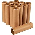 Juvale Brown Cardboard Tubes for Crafts, DIY Craft Paper Roll (1.6 x 5.9 in, 12 Pk)