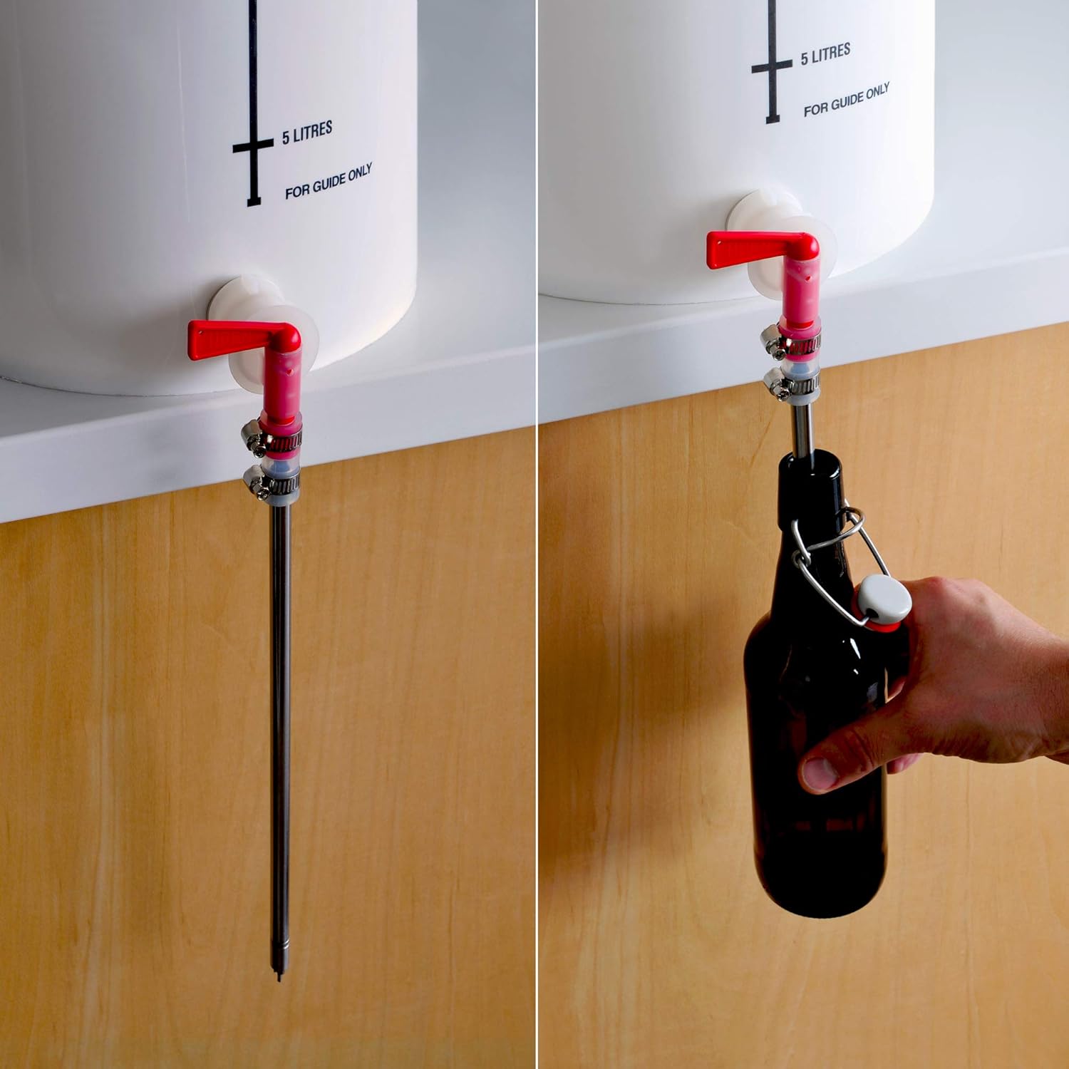  Brew Home for Kit Wand Filler Bottle Steel Stainless Professional