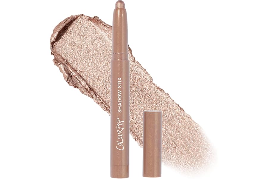 ColourPop Shadow Stix – Cream Eyeshadow Stick with Long-Lasting Color – Multi-Use Cream Makeup with a Built-In Sharpener & Precise Tip for Easy Application – Socialite (0.05 oz)