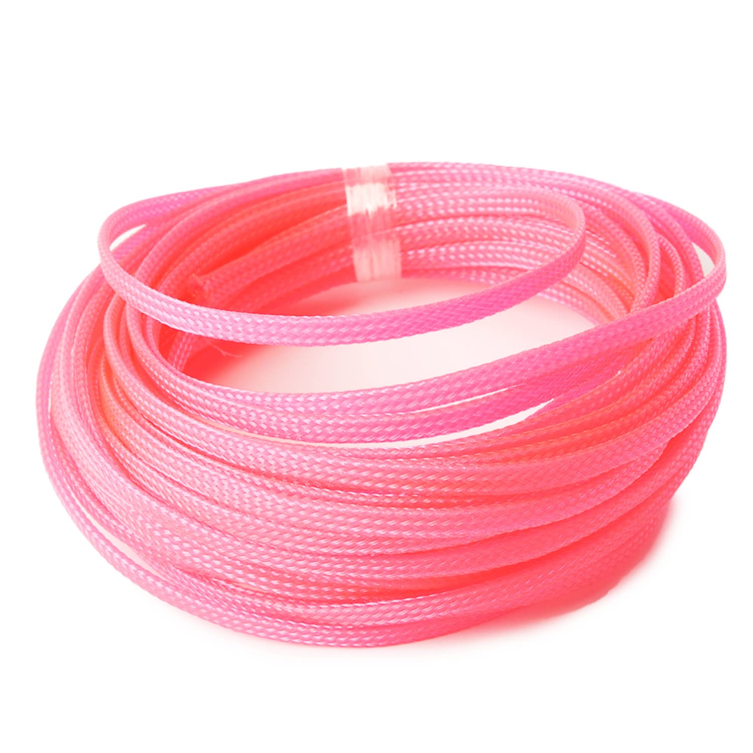 Othmro 1Pc Cable Tidy Sleeve, 10m Cable Protector, Desk Cable Management Cable Organizers Wire Tidy for TV/PC USB Cable, Pet Cable Protector Animal Chewing, 4mm Pink