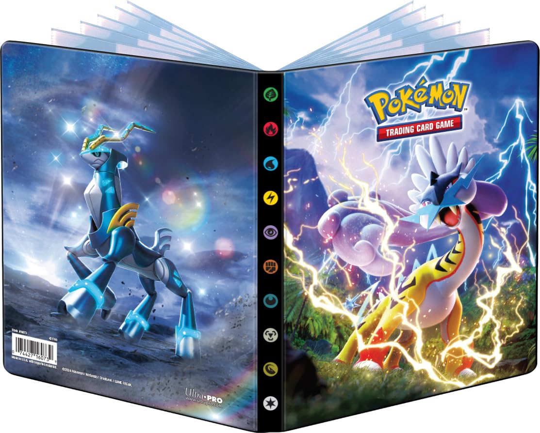 Ultra Pro - Asmodee - Pokémon Scarlet and Purple - Temporal Forces (EV05): Card Holder - Capacity: 80 Cards - Board Games - Trading Card Accessories
