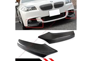 CUZTOM TUNING Fits for 2011-2016 BMW F10 5 Series 535i 528i Carbon Fiber M Sport Front Bumper Splitters
