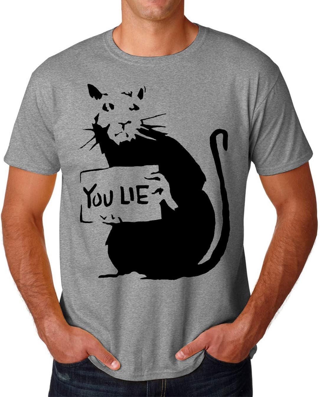 Rat by Banksy You Lie Men's TShirt Herren Amazon.de Bekleidung