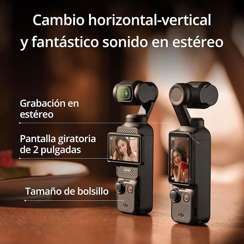 Osmo Pocket 3, cámara con CMOS 1'' y vídeo 4K/120 fps