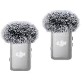 2-Pack Microphone Windscreen for DJI Mic 2 Transmitter, Furry Wind Muff | Dead Cat for OSMO POCKET 3