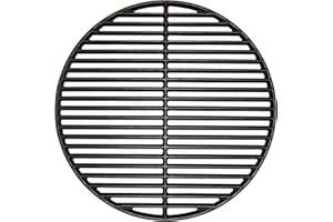 Shengyongh CC69991 (1-Pack) 18 Inch Cast Iron Cooking Grate for Kamado Joe KJ-HCICG Classic Joe KJ-23RHC Classic II KJ23NRHCI Classic III Stand-Alone Classic, Vision Grill VGKSS-CC2, B-11N1A1-Y2A
