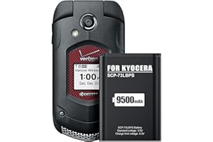 EMNT SCP-73LBPS Battery,High Capacity Battery for Kyocera DuraXV Extreme E4810 Verizon Flip Phone Replacement 9500mAh 3.8V