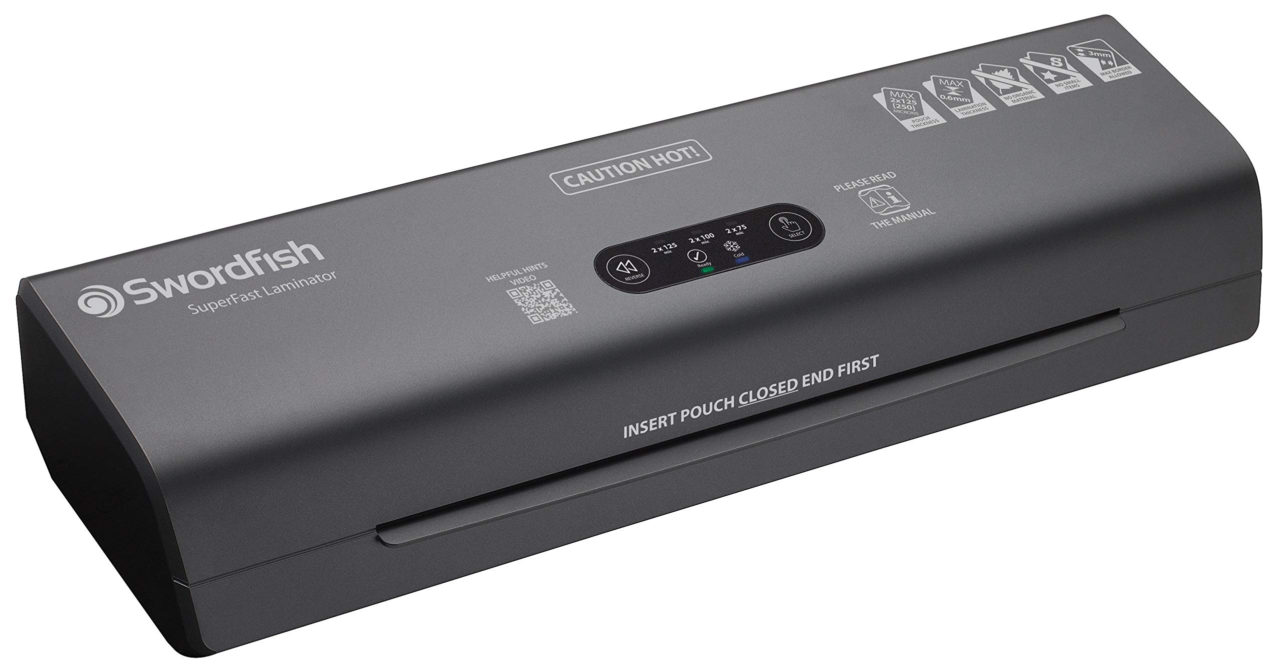 Swordfish SuperFast A3 Paper/Document Laminator - 1 Minute Warm-Up Time [Ref: 40368], Black