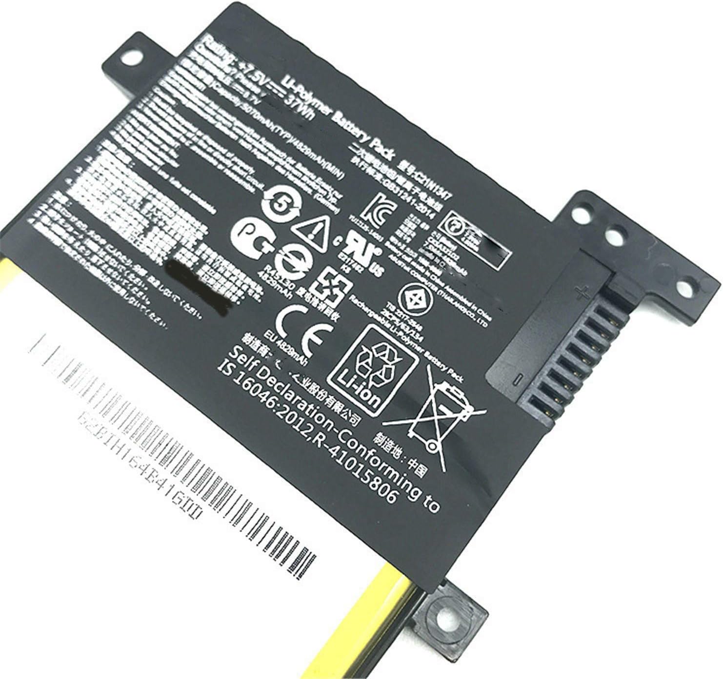 Hubei C21N1347 2ICP4/63/134 Laptop Battery Replacement for ASUS X555 X555LA X555LD X555LN X555L X555LB X555LF X555LI X555LJ X555LP X555U X555SJ X555YI A555 A555L F555 A555LD4210 X555LD4030(7.5V 37Wh) - Image 4