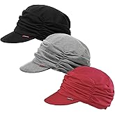ColorSun Women Newsboy Soft Cotton Cabbie Cap Beret Hats Baseball Cap Painter Visor Hats