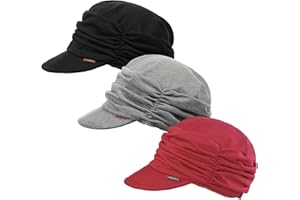 ColorSun Women Newsboy Soft Cotton Cabbie Cap Beret Hats Baseball Cap Painter Visor Hats