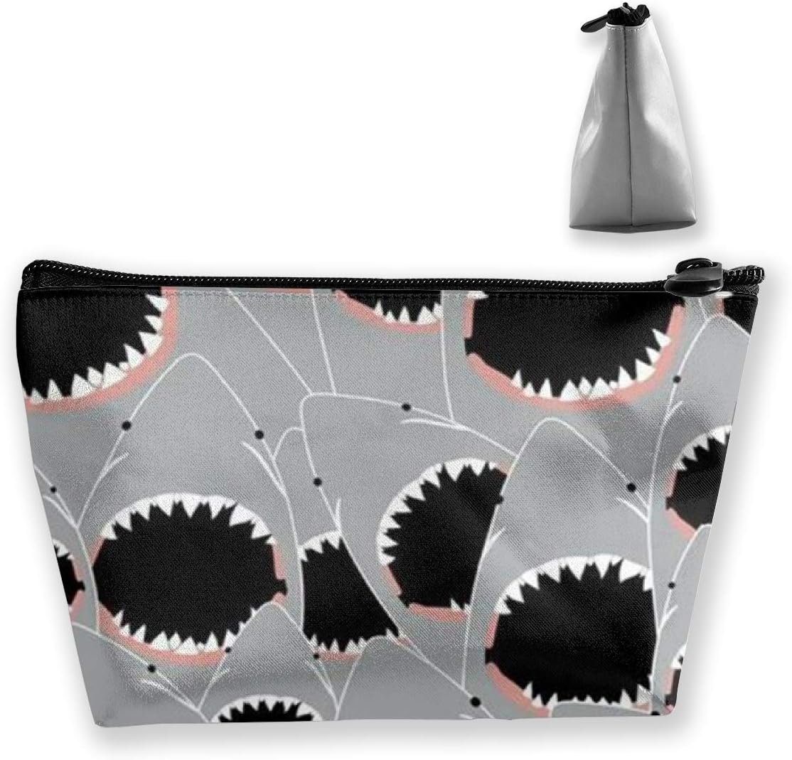 ShuanBBt Shark, Lovely Teeth Cosmetic Bag,Makeup Organizer,Toiletry Pouch,for Brushes,Pencil Case,Accessories,Travel,Girls,Gift Idea