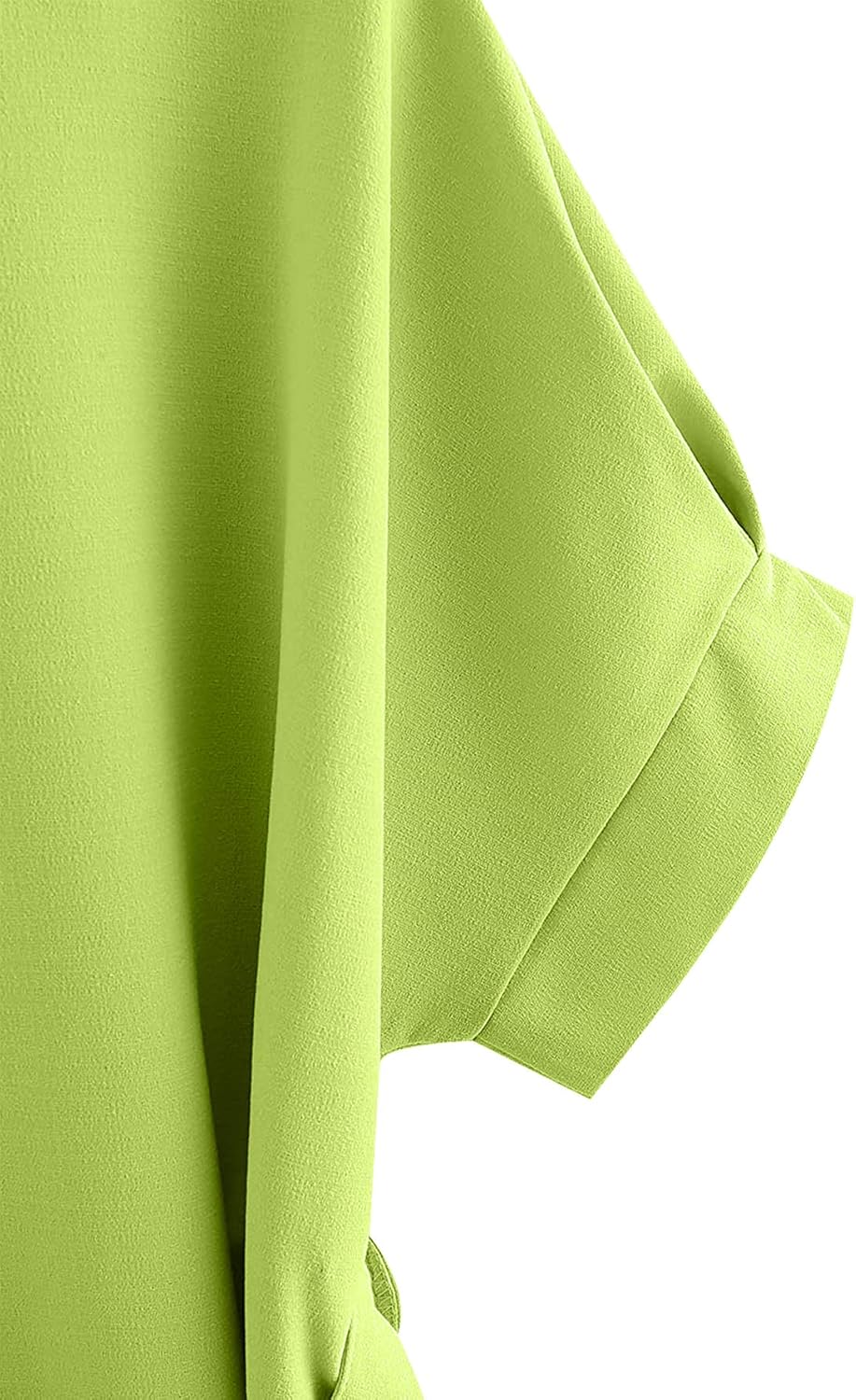 Milumia Women's Casual V Neckline Short Sleeve Self Tie Dressy Work Blouse Tunic Tops at  Women’s Clothing store
