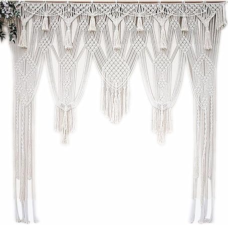Napravi Rs Faddare Tassel Beige Macrame Tenture Tapisserie Salle Porte Fenetre Rideau De Mariage Toile De Fond Tapisserie Tapisseries Decoration De La Maison