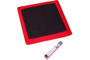 A.F.N.A.L Clay Towel 3.0 for Cars, Clay Bar Towel Scratch-Free Autocare Detailing Polishing, Removing Tar Paint Tree-sap Guano Contaminants, Fine Grade, 12" x 12", Red, Mesh Hollow, Thick Ver.