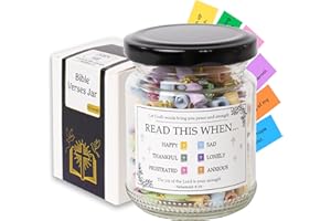 SOUTHLISA Bible Verse Jar, Christian Gifts For Women, Birthday Gifts For Women, Bible Jar, Easter Basket Stuffers, Graduation Gifts For Her, Easter Gifts For Kid, Gifts For Mom (Bible Verse Jar)
