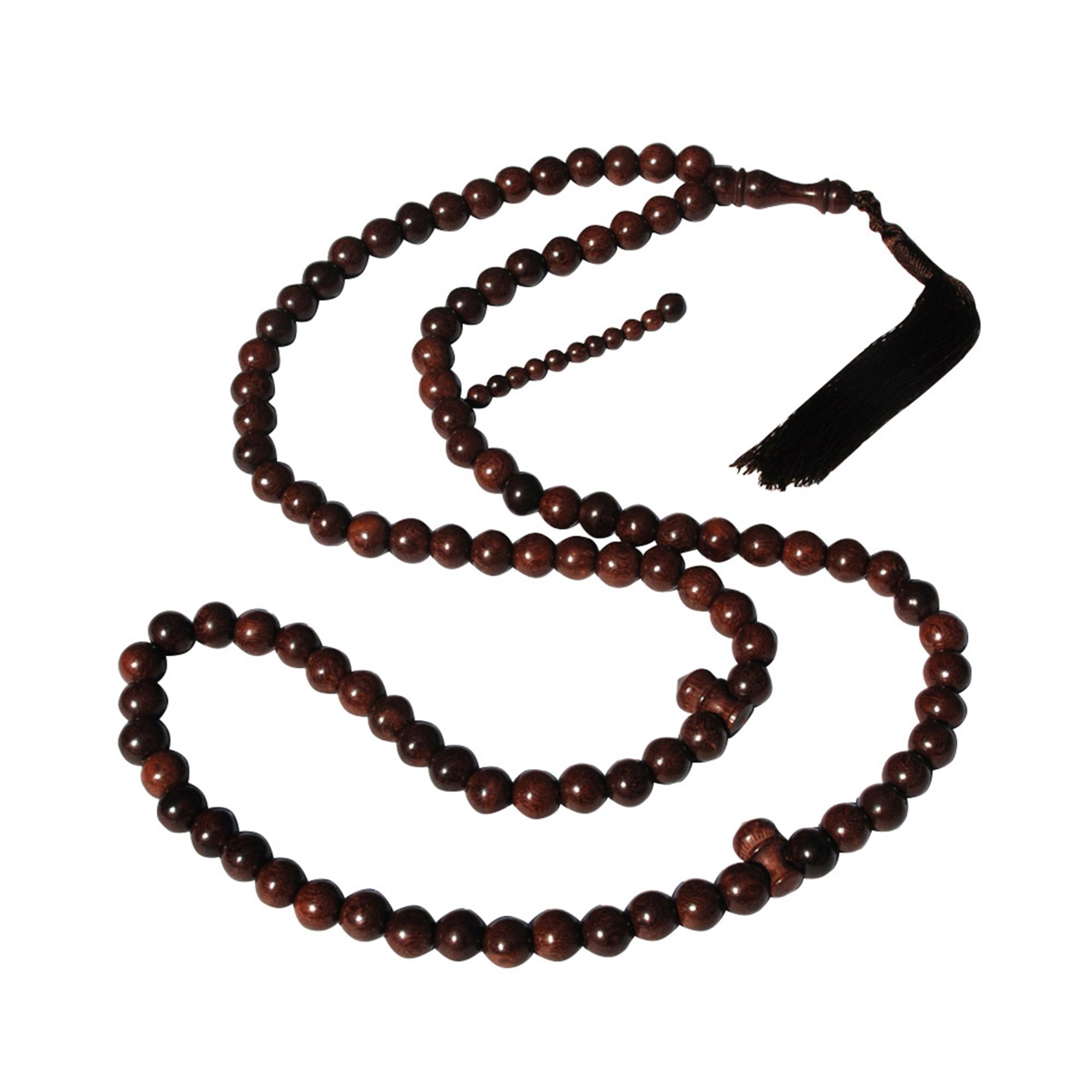Unique Extra Large Dense Tamarind Wood Tasbih Islamic Prayer Beads