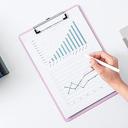 Deli Plastic Clipboard, Clipboards with Low Profile
