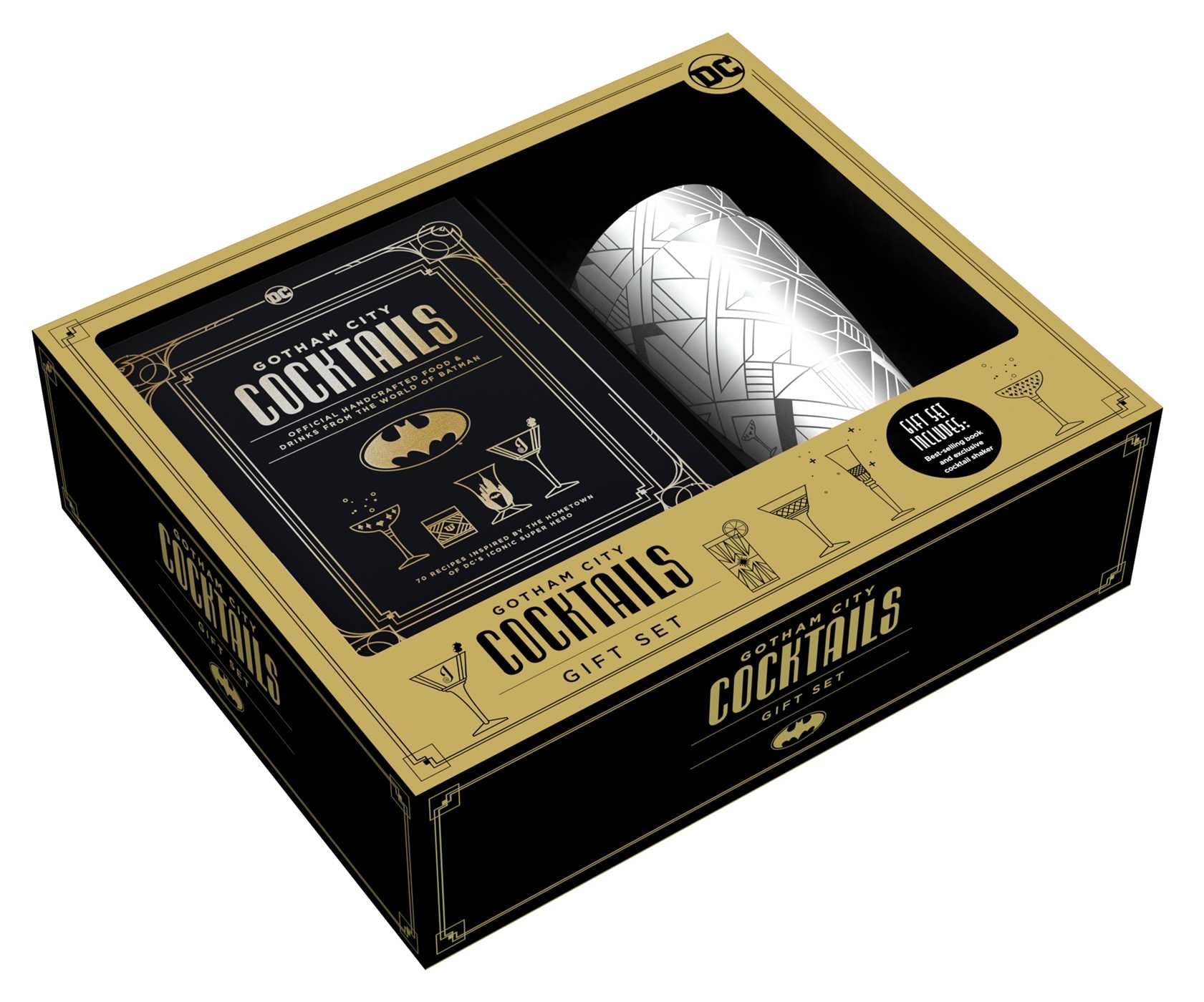 Gotham City Cocktails Gift Set: Official Handcrafted Food & Drinks From the World of Batman