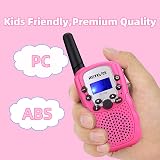 Retevis RT389 Walkie Talkies for Kids 8 Channel 99 Codes 1 Pair Pink view 4