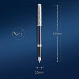 Waterman Hémisphère Fountain Pen Metal Blue Lacquer Chiselled Cap Nib Medium view 3