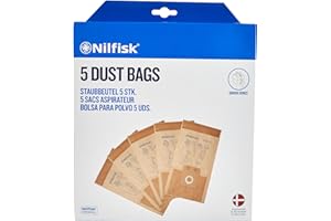 Nilfisk 5 Original Dust Bags 10L -GD, CDB and CDF Vacuum Accessories (82222900)