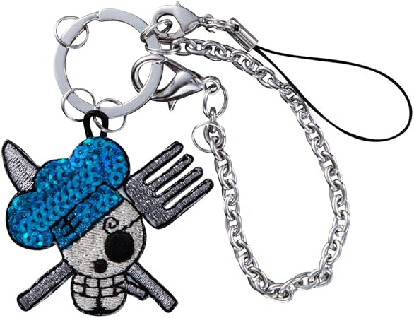 Amazon ミノダ One Pieceスパンコールチャーム ストラップ 海賊旗 サンジ S03r8785 アニメ 萌えグッズ 通販