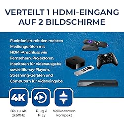 OREI UltraHD 4K @ 60 Hz 1 x 2 HDMI Splitter 1 in 2
