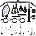 Weight Cable Pulley System Gym, Upgraded Fitness LAT and Lift Pulley System Attachments for LAT Pull Down, Biceps Curl Workout, Tricep, Home Gym Gravity Pulley System Set.