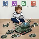 KADAYAYA Army Tank Toy Boys Diecast Military Vehicles Sound Light Missile view 6