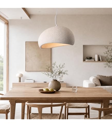 Amazon.com: Oliterlux 11.8in Wabi Sabi Pendant Lights White Modern