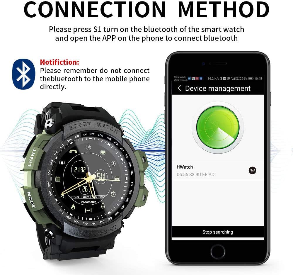 Grww ofd Sport Smart Watch Professional Bluetooth Impermeable ...