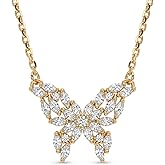 VACRONA 14K Gold Plated Necklace for Women Dainty Cute Cross | Flower | Lotus | Round Coin | Key Charm Pendant Necklace Gold Jewelry Trendy