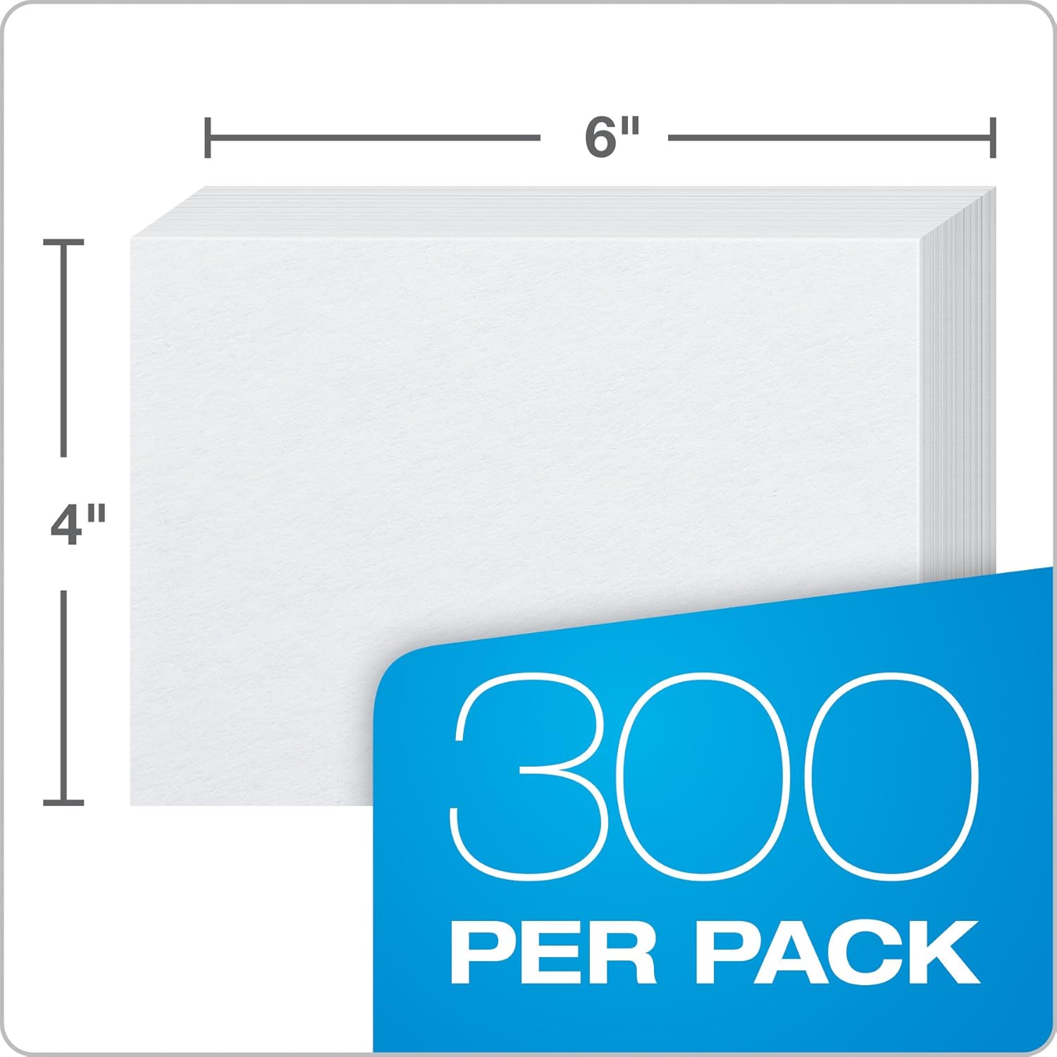 Oxford Blank Index Cards, 4" x 6", White, 300 pack (10002EE) : Office Products