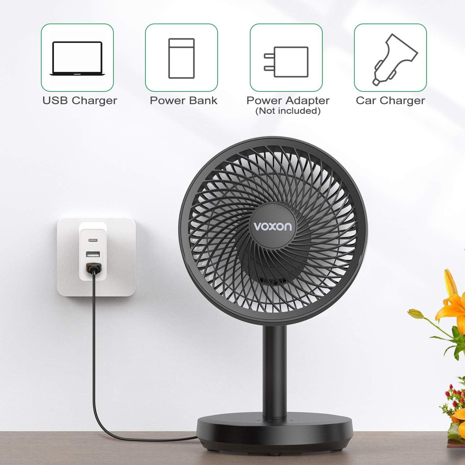 VOXON USB Desk Fan - Image 4