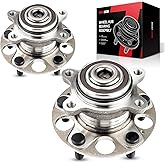Torchbeam Pair 512257 Rear Wheel Hub Bearing Assembly for 2006-2011 Honda Civic Wheel Bearing 5 Lugs