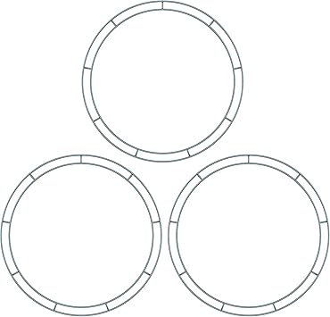 Amazon Com Sumind Flat Wire Rings Wire Wreath Frame Wire Wreath