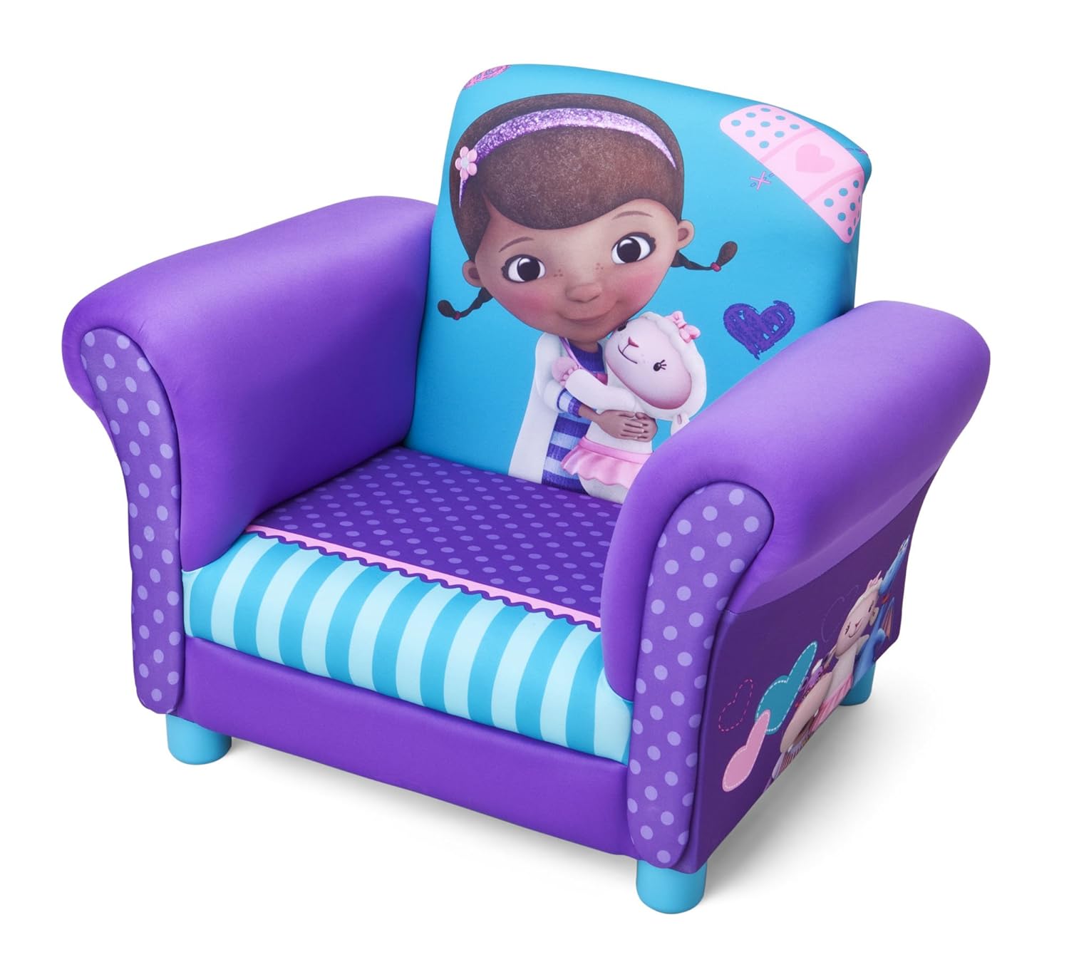 Disney Doc Mcstuffins Upholstered Chair Purple Amazoncouk Baby