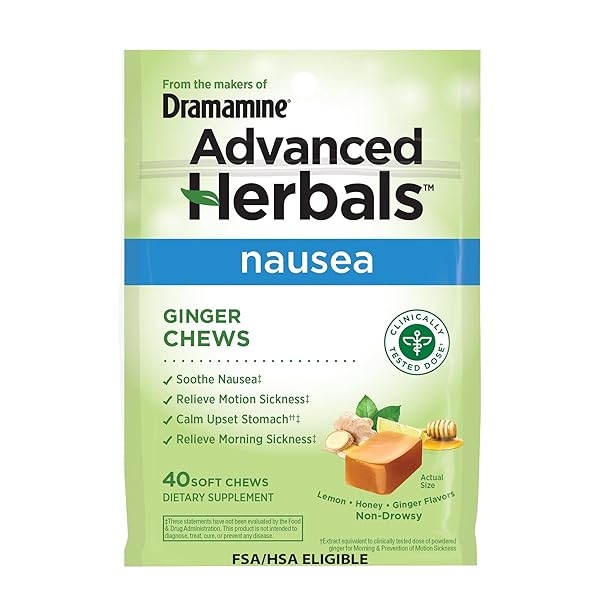 FROM THE MAKERS OF DRAMAMINE, ADVANCED HERBALS GINGER...