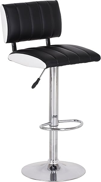 2x Barhocker Küchentresen Bar Hocker Chrom drehbar höhenverstellbar