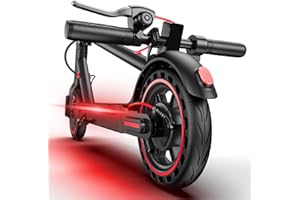 HAPALI Electric Scooter Adults, Up to 19/21/22Mph & 19/23/25Miles, 8.5/10" Honeycomb Solid Tires, Folding E-Scooter with Front/Dual Suspension, Built in Side/Turn Light