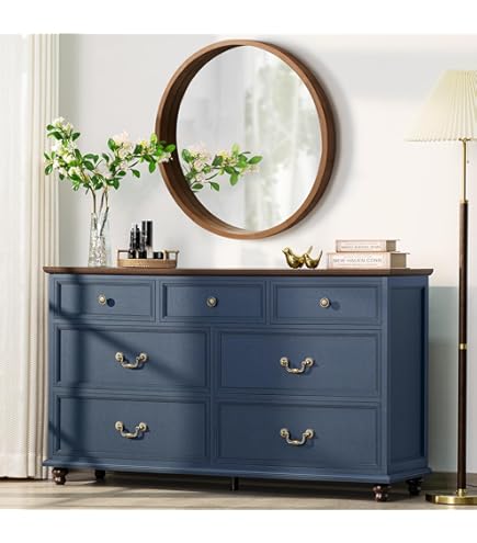 teal and gold dresser 47
